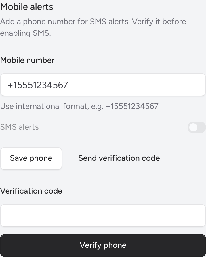 Save phone action